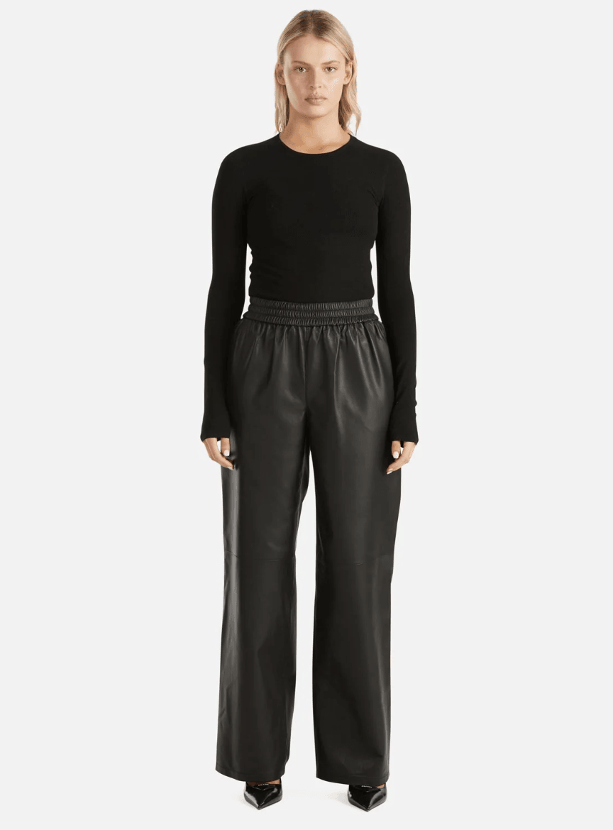 ENA PELLY Evelyn Relaxed Leather Pant – RUMOR